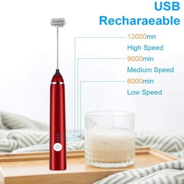 USB перезаряжаемый портативный вспениватель молока