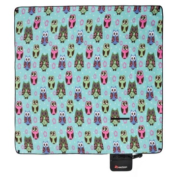 Одеяло для пикника Meteor 200х200см XXL совы 77125