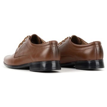 Детская формальная обувь для причастия для мальчиков J1 светло-коричневая кожа 33