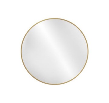 Lustro okrągłe złote MDF SLIM koło średnica 100cm