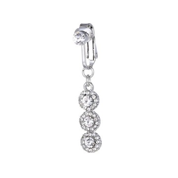 Fake Belly Button Ring Fake Clip On Belly Piercing Non-Piercing Pendant