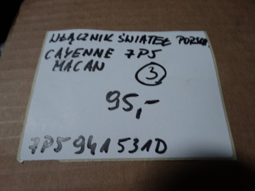 IDEÁLNÍ SPÍNAČ SVĚTEL PORSCHE CAYENNE 7P5 MACAN 1