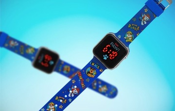 ДЕТСКИЕ ЛИЦЕНЗИОННЫЕ ЧАСЫ СО СВЕТОДИОДНЫМ ДИСПЛЕЕМ PAW PATROL КАЛЕНДАРЬ-БУДИЛЬНИК 1,44 ДЮЙМА