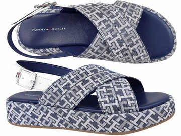 TOMMY HILFIGER LOGO SANDAL BUTY DAMSKIE SANDAŁY