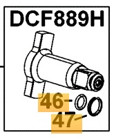 DEWALT KOŃCÓWKA Z BOLCEM KLUCZA UDAROWEGO DCF889