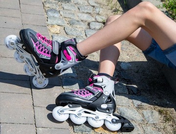 Роликовые коньки 4в1 Роликовые коньки Коньки Роликовые коньки размеры 38-41 Светодиодные колеса
