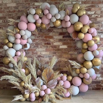 Stelaż Metalowy KOŁO na Balony Wesele Ścianka Komunia 2m