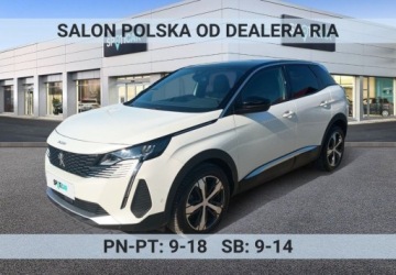 Peugeot 3008 II Crossover Facelifting  1.2 PureTech 130KM 2023 Peugeot 3008 1.2 PureTech Allure Pack SS EAT8 SalonPL FVat Bogata Wersja O