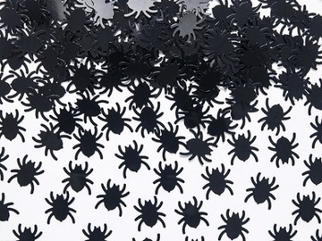 Konfetti PAJĄKI CZARNE dekoracja na HALLOWEEN 15g