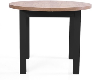 Stół LOFT okrągły rozkładany 100/180 craft złoty