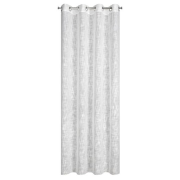 ZASŁONA LIREN BIAŁA W STYLU EKO 140x250 PRZELOTKI