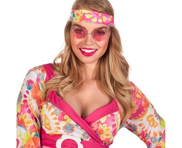 Очки John Розовые круглые Ленон 1 шт.