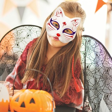 DIY BLANK CAT FACE MASK Маска Бумажные художественные маски