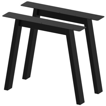 A8040 NOGI METALOWE DO STOŁU I BIURKA LOFT INDUSTRIAL - 815 MM CZARNE
