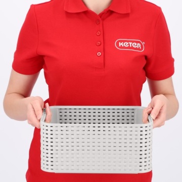 КОНТЕЙНЕР ДЛЯ ХРАНЕНИЯ ИЗОГНУТОЙ КОРЗИНЫ СЕРЫЙ, 6 Л