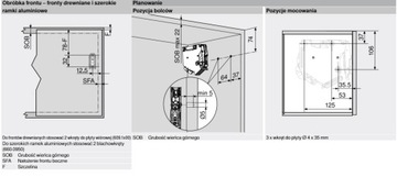 BLUM LIFT AVENTOS HK-S СЕРЫЙ 20K2E01T НАКОНЕЧНИК