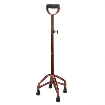 Телескопическая, нескользящая, металлическая трость на четырех ножках, ZP