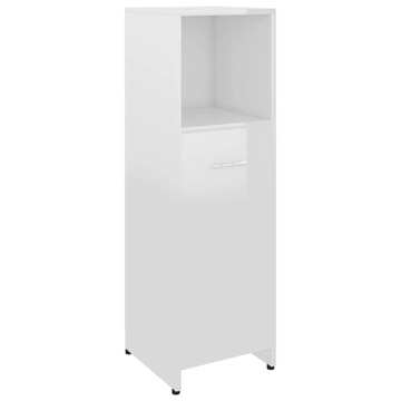 SZAFKA ŁAZIENKOWA STOJĄCA SŁUPEK REGAŁ BIAŁA 30x30x95 cm