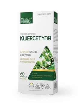 Medica Kwercetyna QUERCETIN ASTMA alergia cholesterol PEREŁKOWIEC JAPOŃSKI
