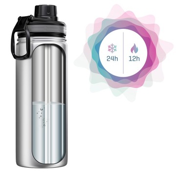 WESSPER THERMAL BOTTLE ТЕРМОКРУЖКА С СОЛОМОЧКОЙ, НЕРЖАВЕЮЩАЯ СТАЛЬ 700 мл