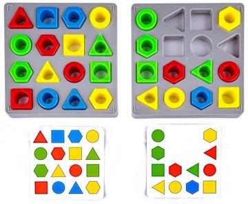 ИГРА СООТВЕТСТВИЕ ФОРМЫ ЦВЕТА ЦИФРЫ СОРТИРОВЩИК головоломка