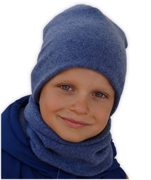 Komplet PODWÓJNY CZAPKA + TUBA komin r. 54-58