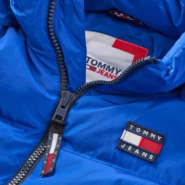 TOMMY HILFIGER KURTKA MĘSKA ZIMOWA KOBALTOWA r.L