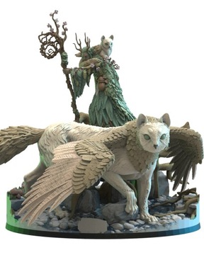 Saori Ancient Druid with Nekokuro - Druk 3D