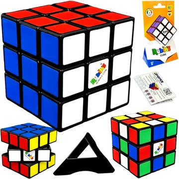 KOSTKA RUBIKA 3x3 RUBIK'S + PODSTAWKA + ALGORYTMY PL - PREZENT DLA DZIECKA