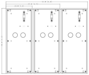 МЕТАЛЛИЧЕСКИЙ КОРОБОК ДЛЯ УСТАНОВКИ DAHUA VTM128 ВСТРАИВАННОГО МОНТАЖА