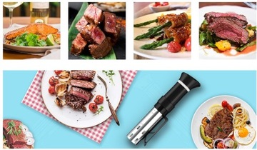 Термостат для приготовления пищи в режиме Sous Vide 1100 Вт 25–95°C Трехцветный индикатор S013