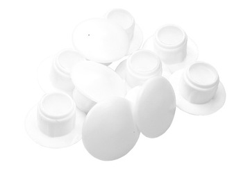 Zaślepka BIAŁA otworu technologicznego Fi 8 mm 100szt korek zatyczka 8mm