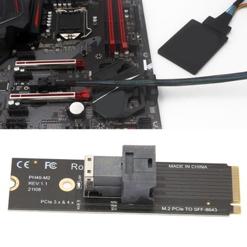 Адаптер M.2 PCIE 4.0 — SFF8643 U2 Адаптер M.2