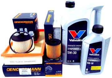 4 FILTRY 6L OLEJE VALVOLINE 5W30 C-MAX C30 S40 II V50 C70 2.0 D 136 KM