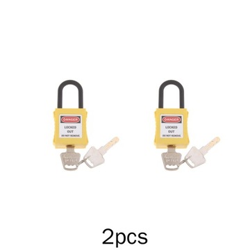 2x PL38-KD 38 mm Zakrzywiona kłódka z blokadą