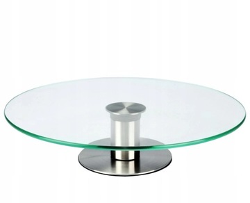 PATERA OBROTOWA SZKLANA TORT CIASTO RAVI 30CM NDZ