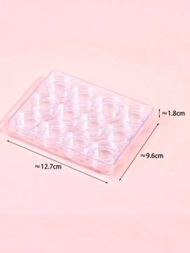 КОНТЕЙНЕРЫ В КАССЕТНОЙ БАНКЕ ДЛЯ ОБРАЗЦОВ УКРАШЕНИЙ 3 МЛ НАБОР ИЗ 12 ШТ.