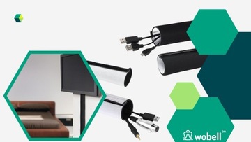 CABLE COVER для кабелей Органайзер COVER MASKING STRIP ЧЕРНЫЙ БЕЛЫЙ