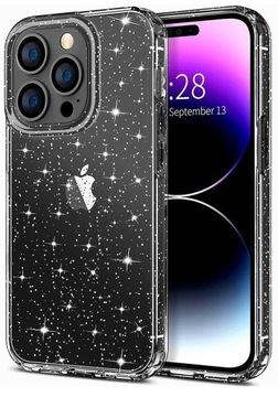 ETUI CASE DO IPHONE 13 PRO MAX - BROKATOWE PRZEZROCZYSTE SLIM OBUDOWA COVER