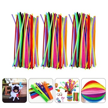 Зеленые аксессуары. Красочные поделки из твист-палочек.