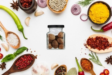 Баночки для специй 120мл 24шт +200 наклеек Крышка М2 Лопатка Z55