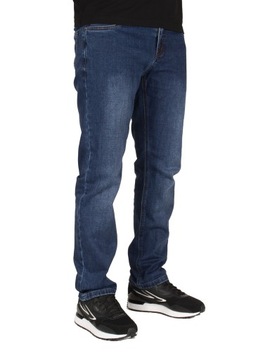 Spodnie męskie jeans W:38 102 CM L:30 granat