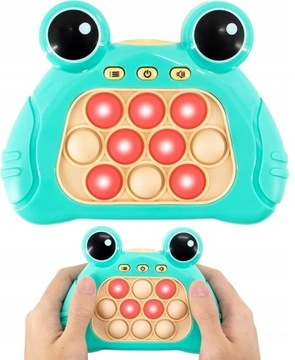GRA ZRĘCZNOŚCIOWA POP IT ANTYSTRESOWA ELEKTRYCZNA żaba Prezent