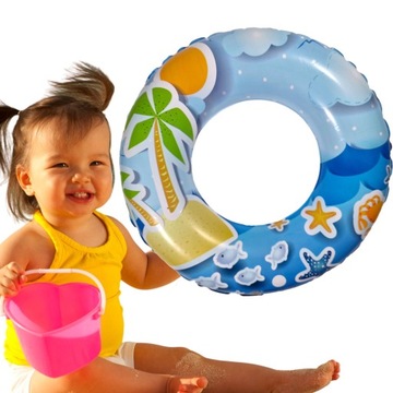 KOŁO DO PŁYWANIA DLA DZIECI NA BASEN PLAŻE 70CM