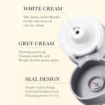 Rozjaśniający mycie twarzy aminokwas płyn do