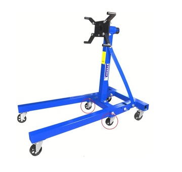 КОЛЕСО ПОДЪЕМНОГО КРАНА ДЛЯ МАСТЕРСКИХ 75 мм ПОВОРОТНОЕ НА 360°