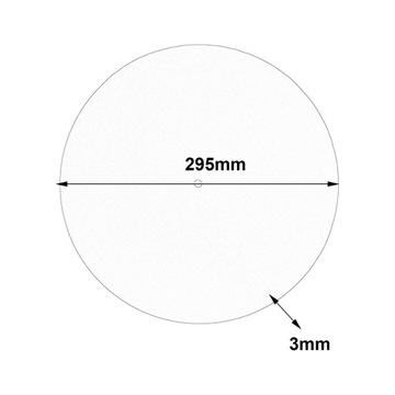 Коврик для проигрывателя дисков Вибропоглощающий войлок улучшает звук 12-дюймовый,