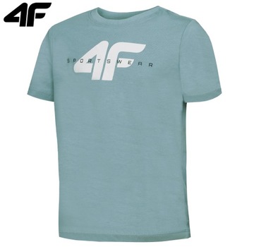 ФУТБОЛКА ДЛЯ МАЛЬЧИКОВ 4F ДЕТСКАЯ ФУТБОЛКА M1113 ХЛОПОК BASIC SPORTS 140