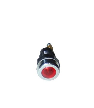 Lampka kontrolna kontrolka czerwona metal + żarówka