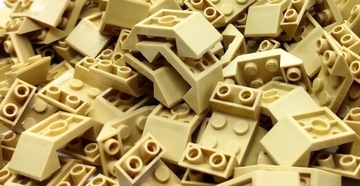 Lego 4871 Slope 4x2 Double Inverted Tan 10szt.NOWE